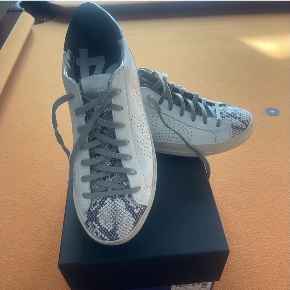 P448 Women’s John Sneakers - Silver Python